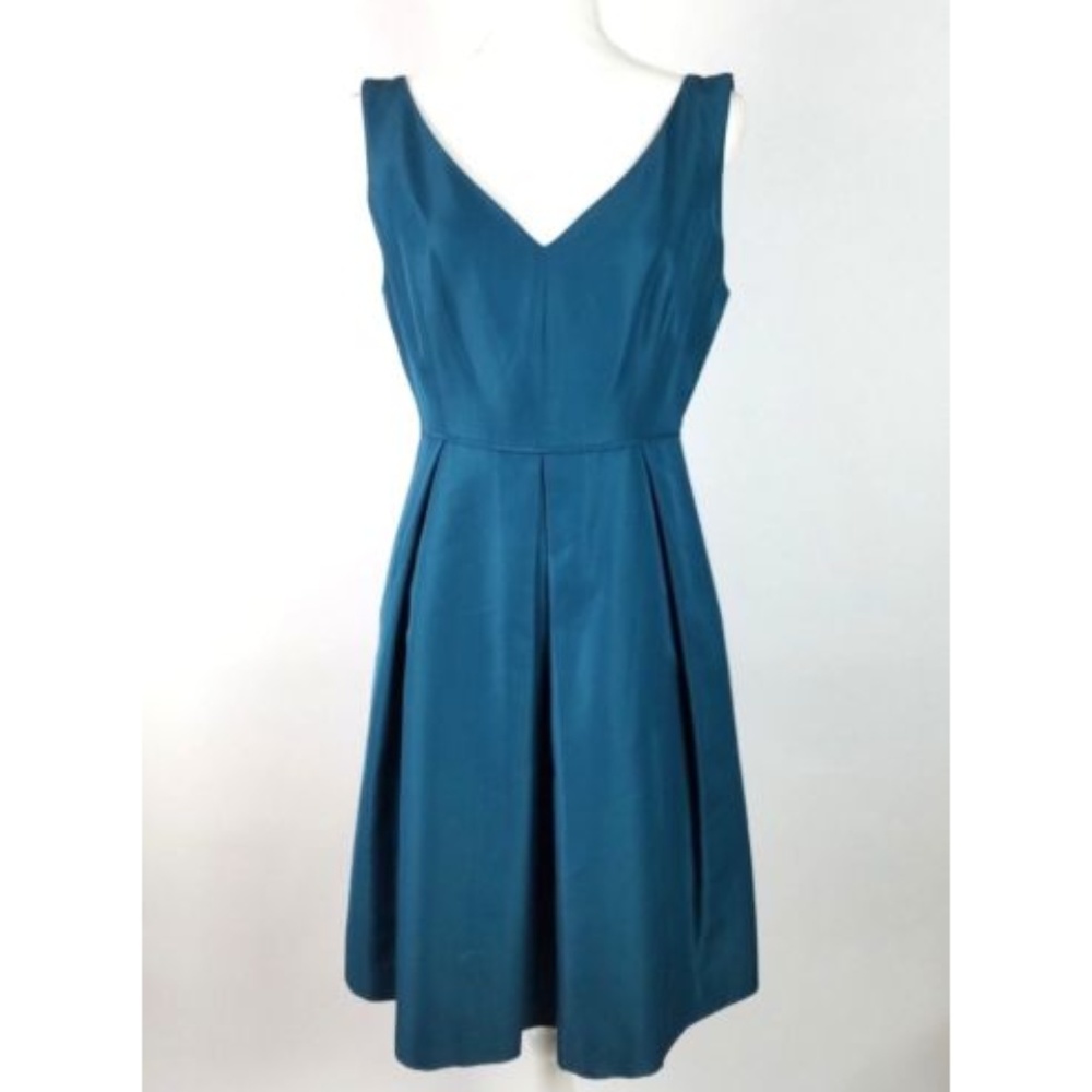J. Crew Teal Sleeveless Dress with Pockets